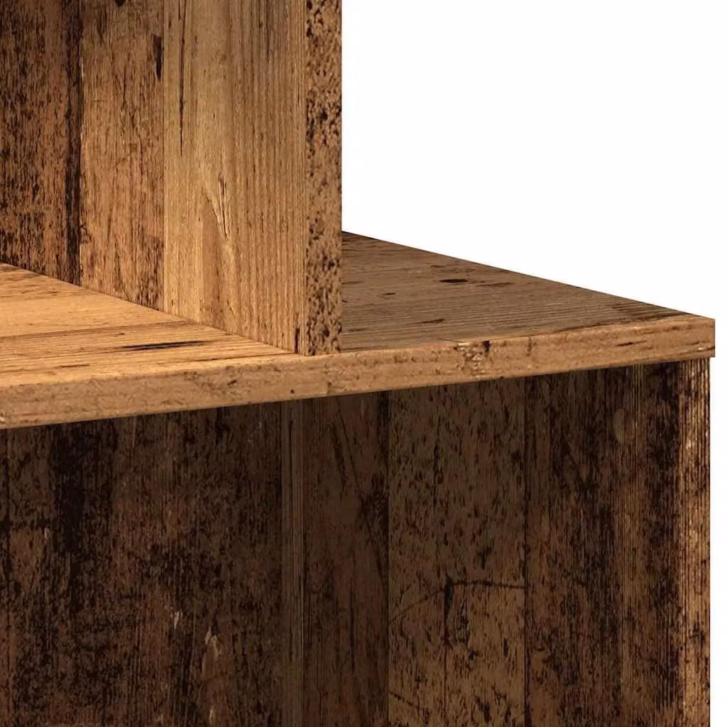 Berkfield Home Set of 2 Bedside Cabinets in Old Wood Brown, W/D/H: 35 x 35 x 55 cm – 6
