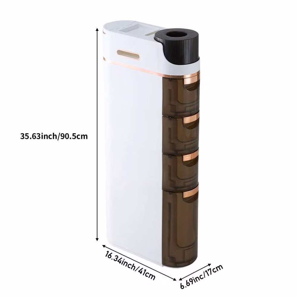 KORVIXA Slim 4 Drawer Storage Unit in White – 2