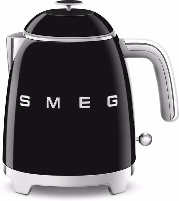 Smeg KLF05 Retro 50s Style Small Mini Kettle, 0.8l, Black – 1