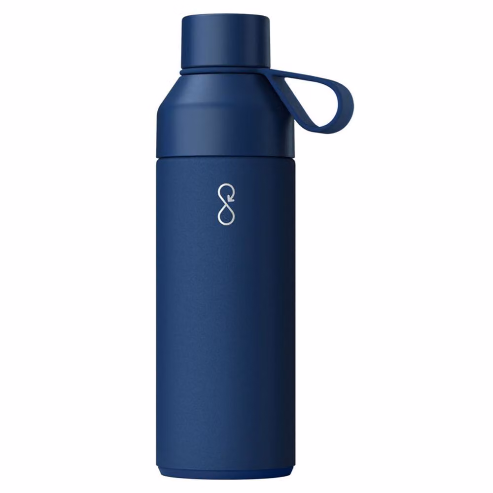 Ocean Bottle 3 in 1 Leakproof Stainless Steel Water Bottle Set with Straw, Blue, 500 ml – 2