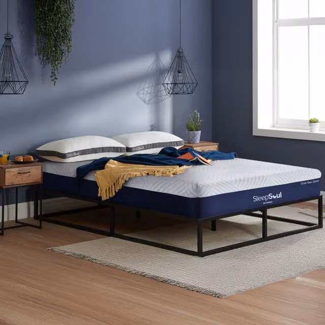SleepSoul Premium Cool Gel 1000 Pocket Hybrid Mattress, White, W/D/H: 200 x 190 x 30 cm