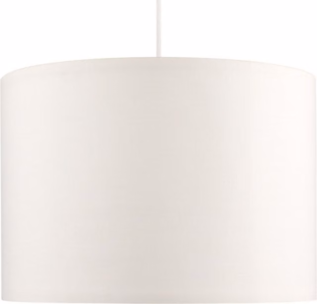 ValueLights Reni Modern Fabric Cylinder Ceiling Pendant Shade in Beige, Yellow or White