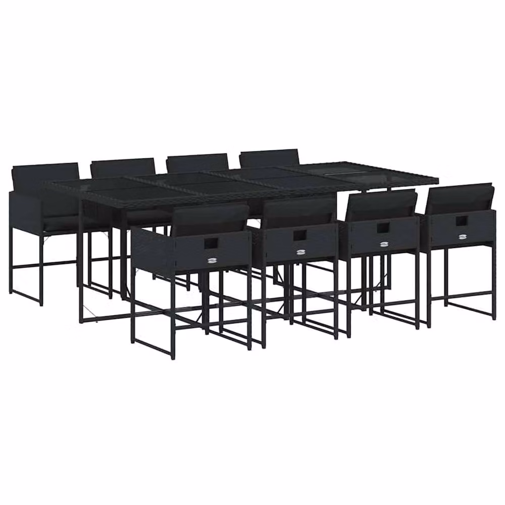Berkfield Home Garden Dining Set in Black – 2