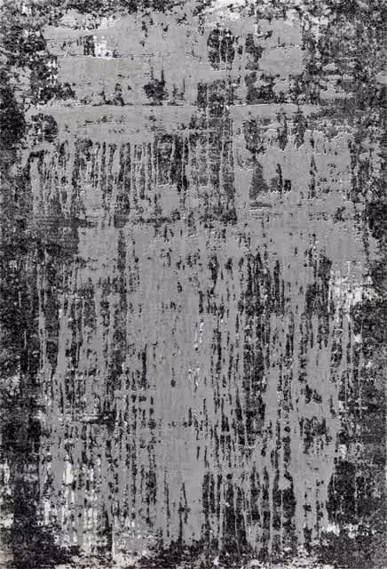 Desire Rugs Serenity Modern Abstract Area Rug in Black, W: 150 cm, D: 80 cm – 1