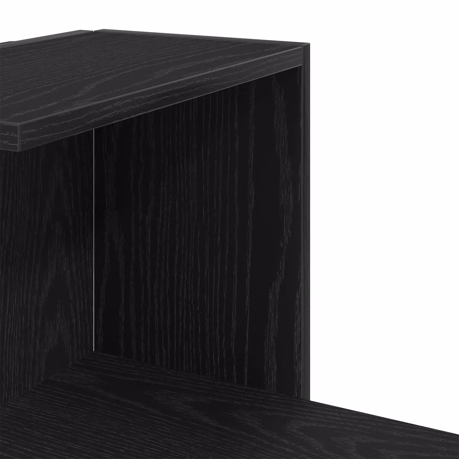 Berkfield Home Black Oak Wall Mounted Corner Shelf – 3