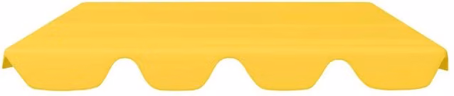 Berkfield Home Replacement Canopy for Garden Swing, Yellow, W: 188 cm, D: 145 cm, H: 110 cm