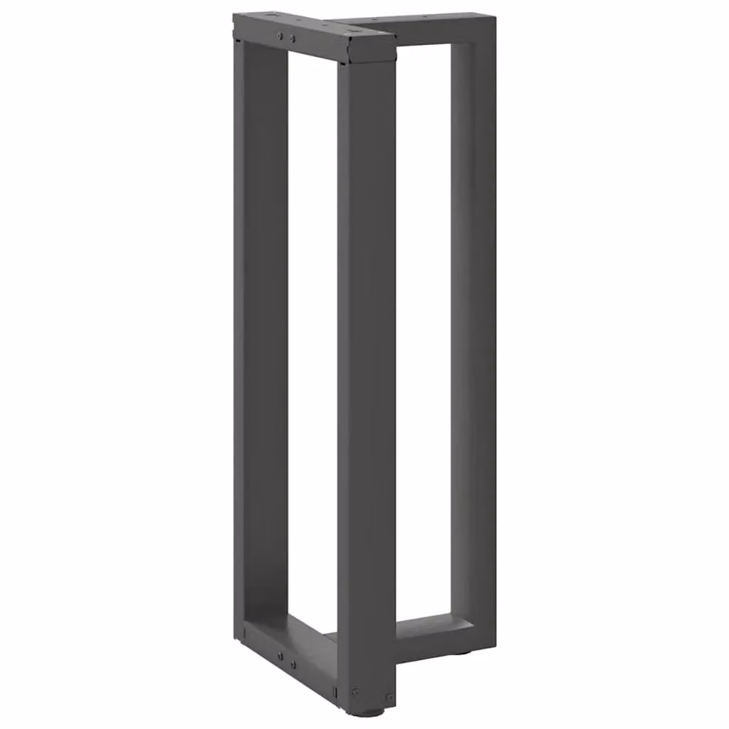 Berkfield T-Shaped Steel Bar Table Legs, 2 Pieces, Anthracite and Black, W: 40 cm, D: 35 cm, H: 100-101 cm – 3