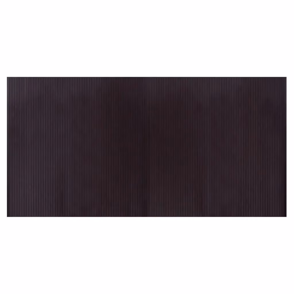 Berkfield Home Rectangular Bamboo Rug in Dark Brown, W/D: 100 x 200 cm – 2