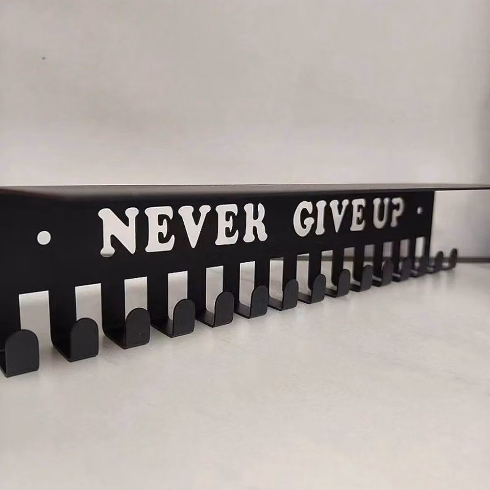 FLAVORA Black Medal and Sports Display Rack, Wall Mounted, Width: 60 cm – 4