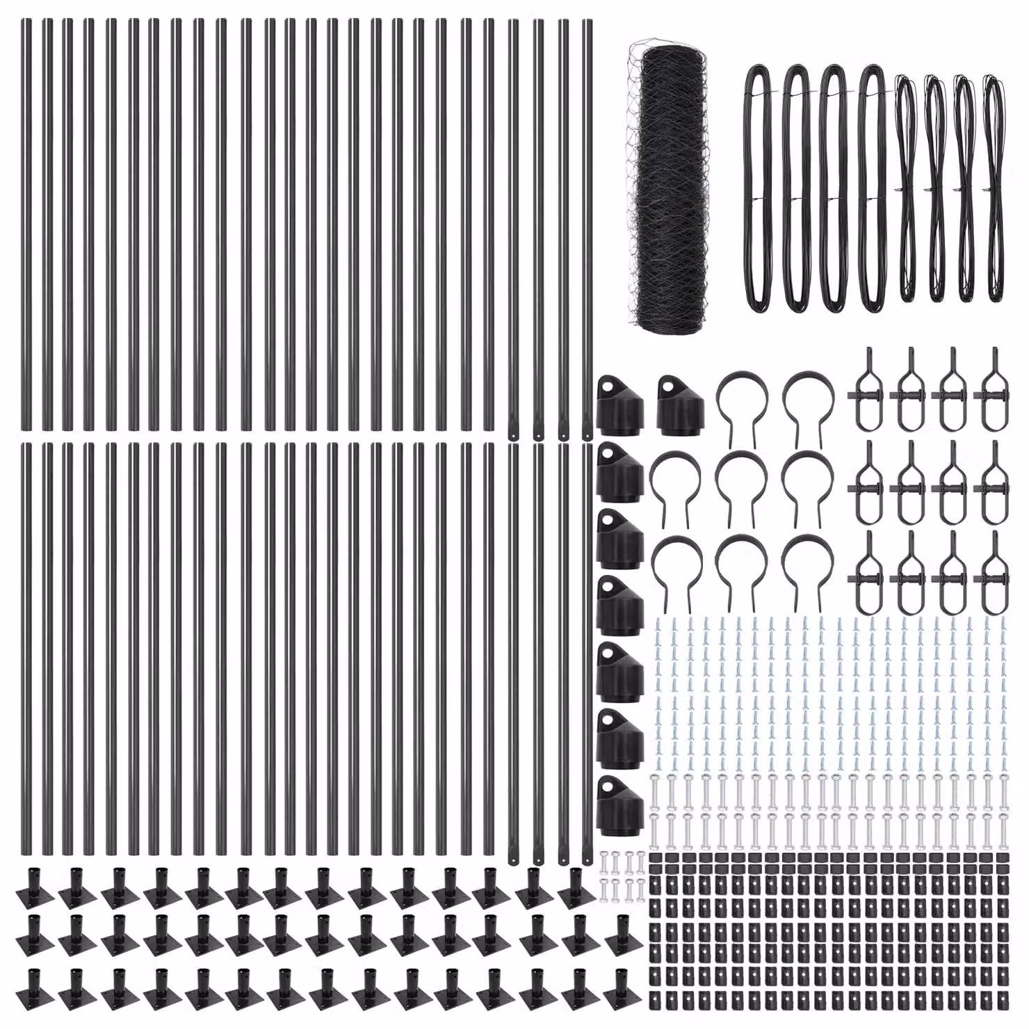 Berkfield Home Grey Steel Hexagon Fence, H: 0.8 m x W: 100 m – 2