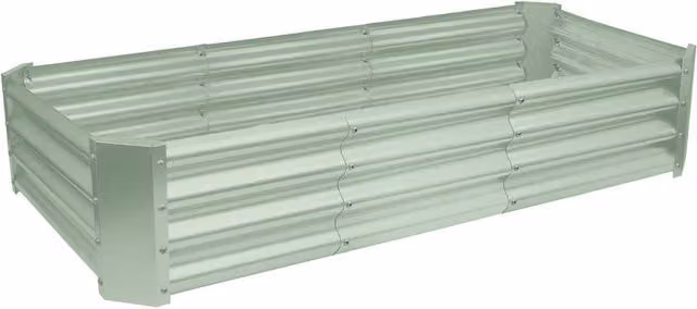 Harbour Housewares Green Galvanised Steel Raised Garden Bed