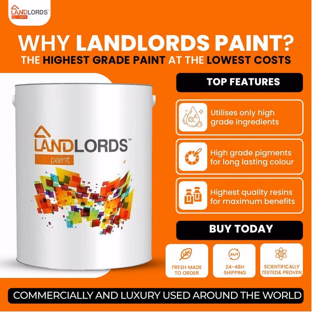 Landlords Water Based Wood and Barn Paint in Beige, 20 l – 3