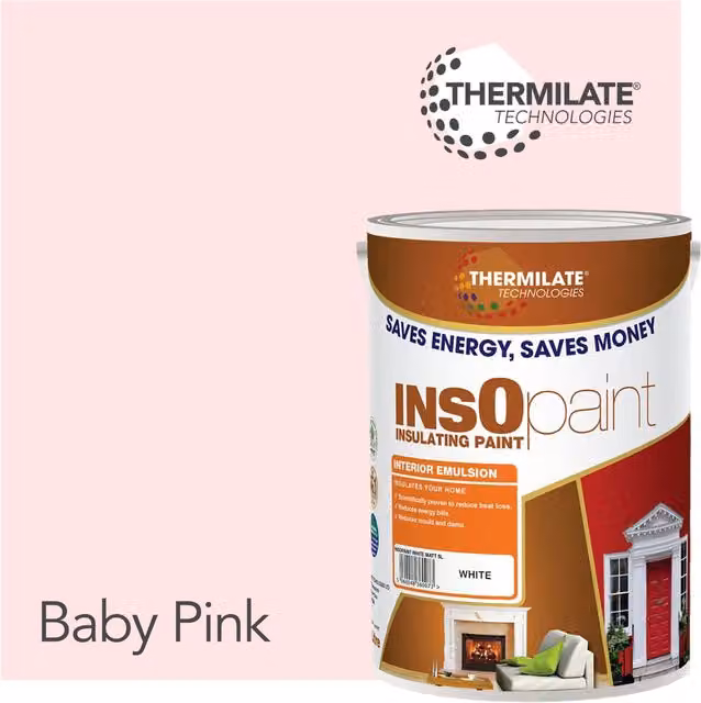 THERMILATE TECHNOLOGIES Low Emission Water Based Interior Emulsion Dispersion Paint, Pink, 5 l – 1