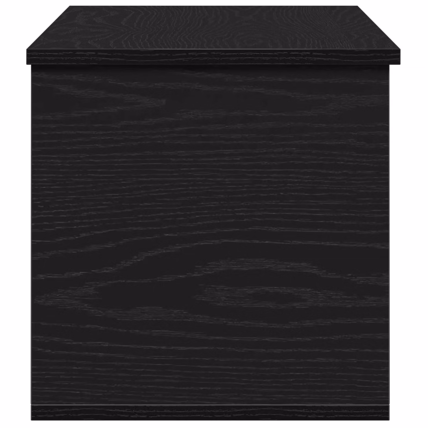 Berkfield Home Black Oak Storage Box in Engineered Wood, W/D/H: 90 x 35 x 35 cm – 4