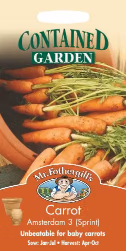 Mr Fothergill's Amsterdam Sprint Carrot Vegetable Seeds, 1.5 kg