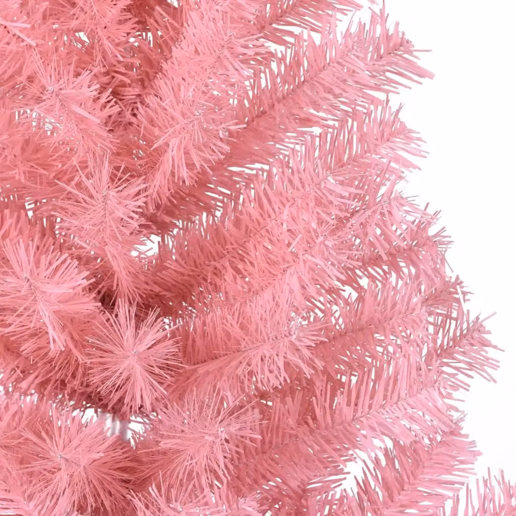Berkfield Home Pink Artificial Half Christmas Tree with Stand, 150 cm – 2