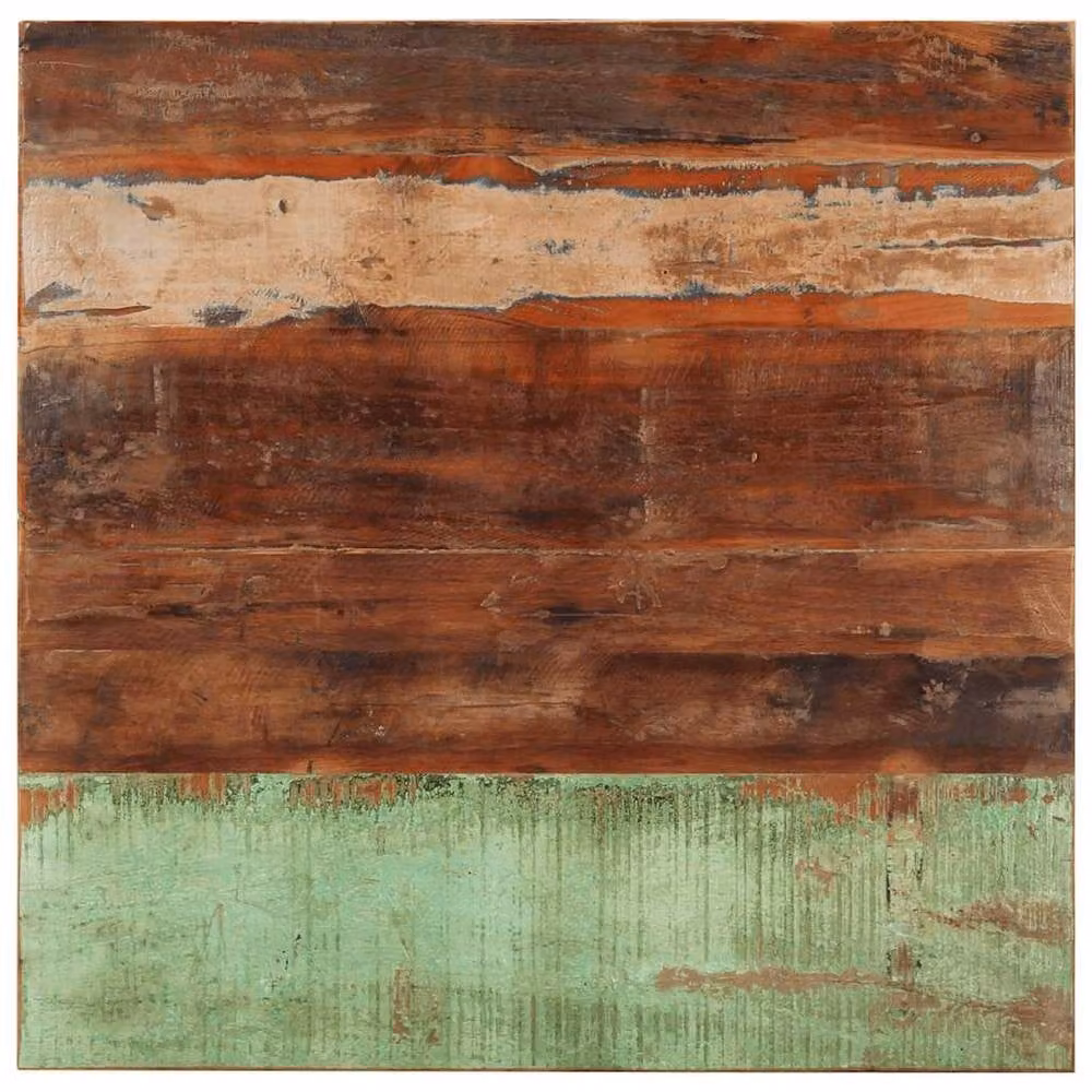 Berkfield Home Square Table Top in Brown Reclaimed Wood, W/D: 80 x 80 cm – 2