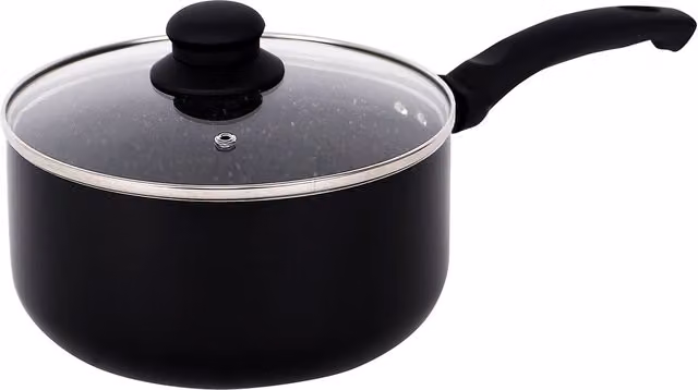 Gr8 Home 8 Piece Non Stick Ceramic Induction Cookware Set in Black