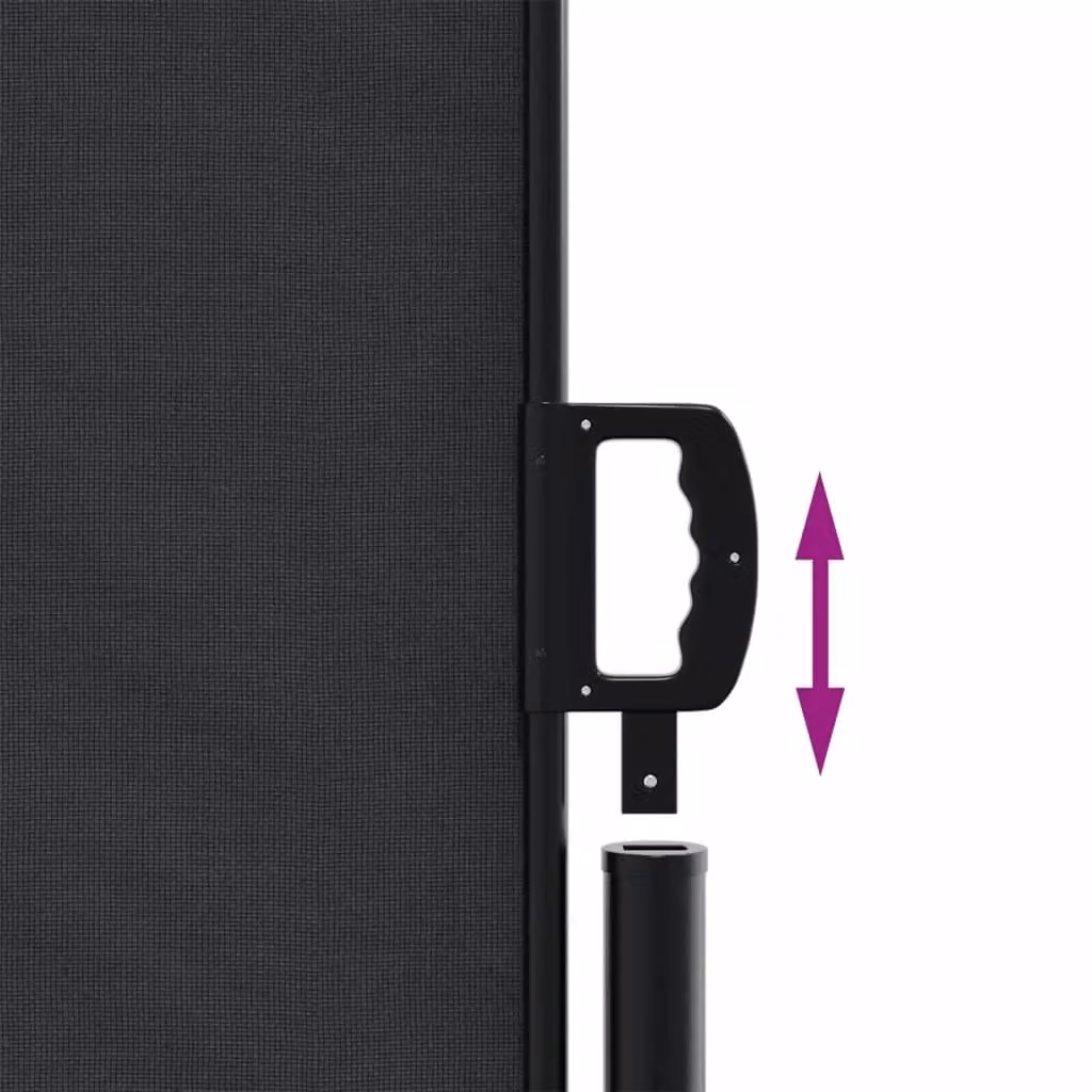 Berkfield Home Retractable Side Awning in Black, W/H: 300 x 140 cm – 3