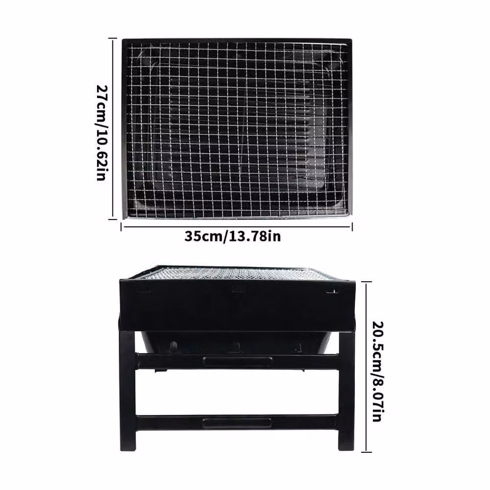 Kelvenix Portable Folding Charcoal Barbecue Oven in Black – 2