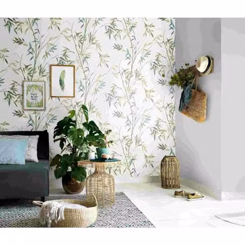 Erismann Select Martinique Botanical Floral Non-Woven Wallpaper in Green – 2