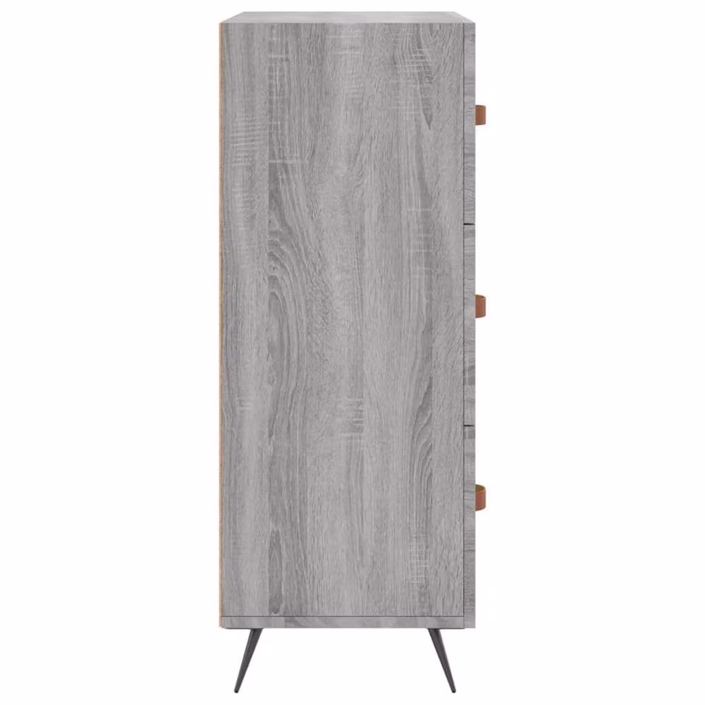 Berkfield Home Classic Chest of Drawers in Grey, W/D/H: 69.5 x 34 x 90 cm – 2