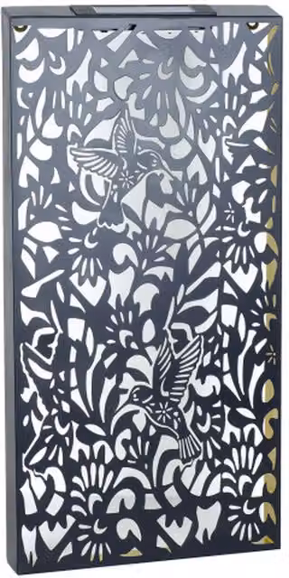Betley Butterfly Metal Solar Wall Panel in Black