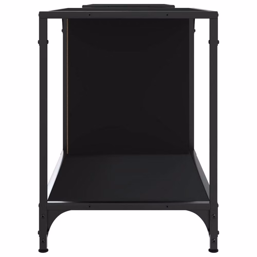 Berkfield Home Black TV Cabinet in Engineered Wood W/D/H: 203 x 37 x 50 cm – 4