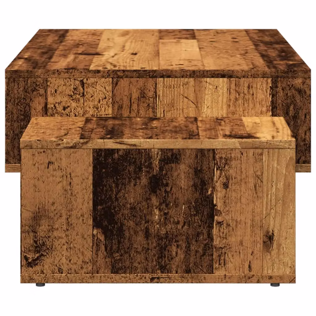 Berkfield Home Old Wood Coffee Table in Brown, Engineered Wood, W: 105 cm, D: 55 cm, H: 32 cm – 4