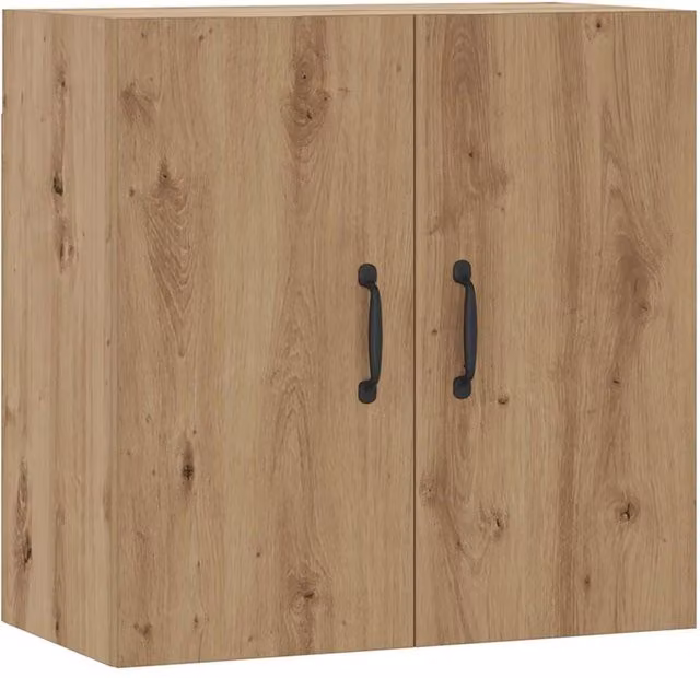 Berkfield Home Artisan Oak Wall Cabinet in Brown, W: 60 cm, D: 31 cm, H: 60 cm