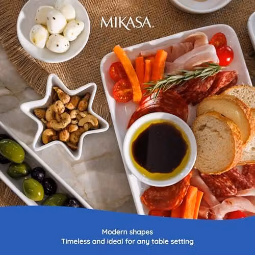 Mikasa White Porcelain Dip Bowls, Set of 4, Diameter: 9 cm – 3