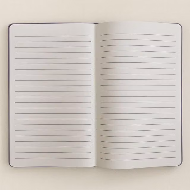 KDMK Believe in Yourself Lined Softcover Notebook in Purple Velvet with Silver Details