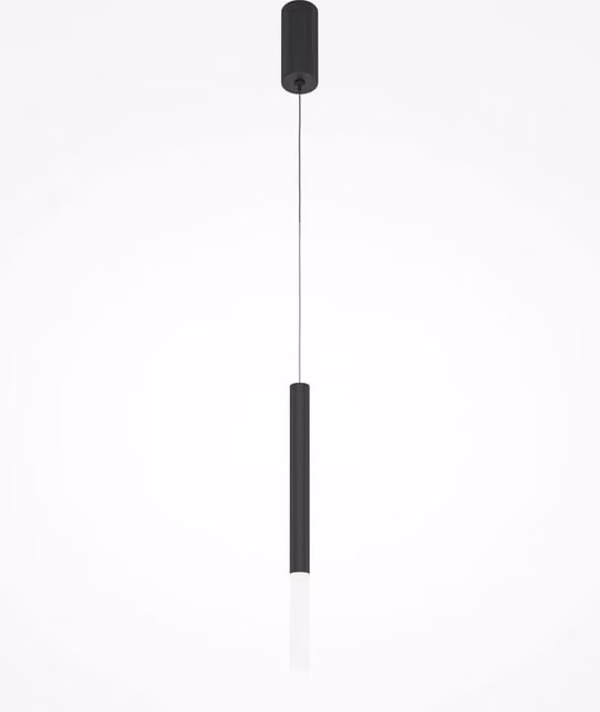 Netlighting Pro Shade Modern Slim LED Pendant Light in Black with Acrylic Shade, 4000K, 500lm