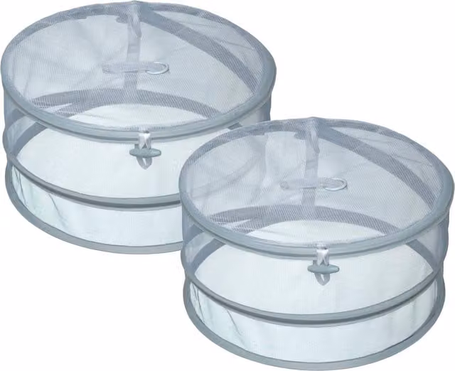 KitchenCraft Pop Up Mesh Food Cover Set in White
