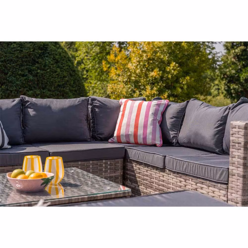 Furniture Maxi Vancouver 6 Seater Modular Rattan Sofa Set in Grey – 2