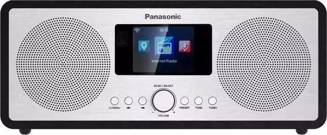 Panasonic RF-D40EG-K Internet Radio with DAB+, FM, Bluetooth and Wi-Fi, Black