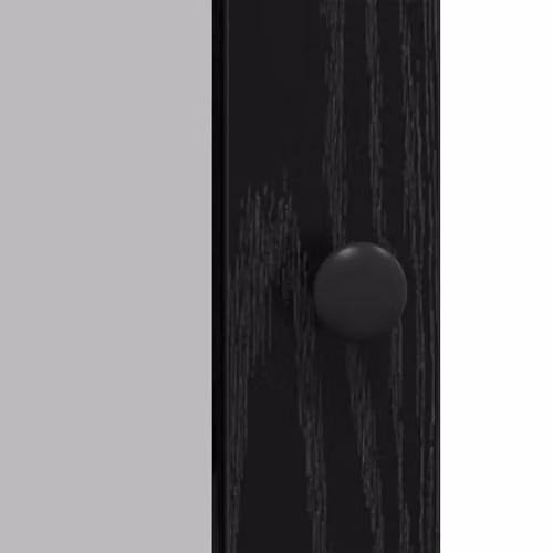 vidaXL Modern Black Sideboard in Matt Black Wood – 5