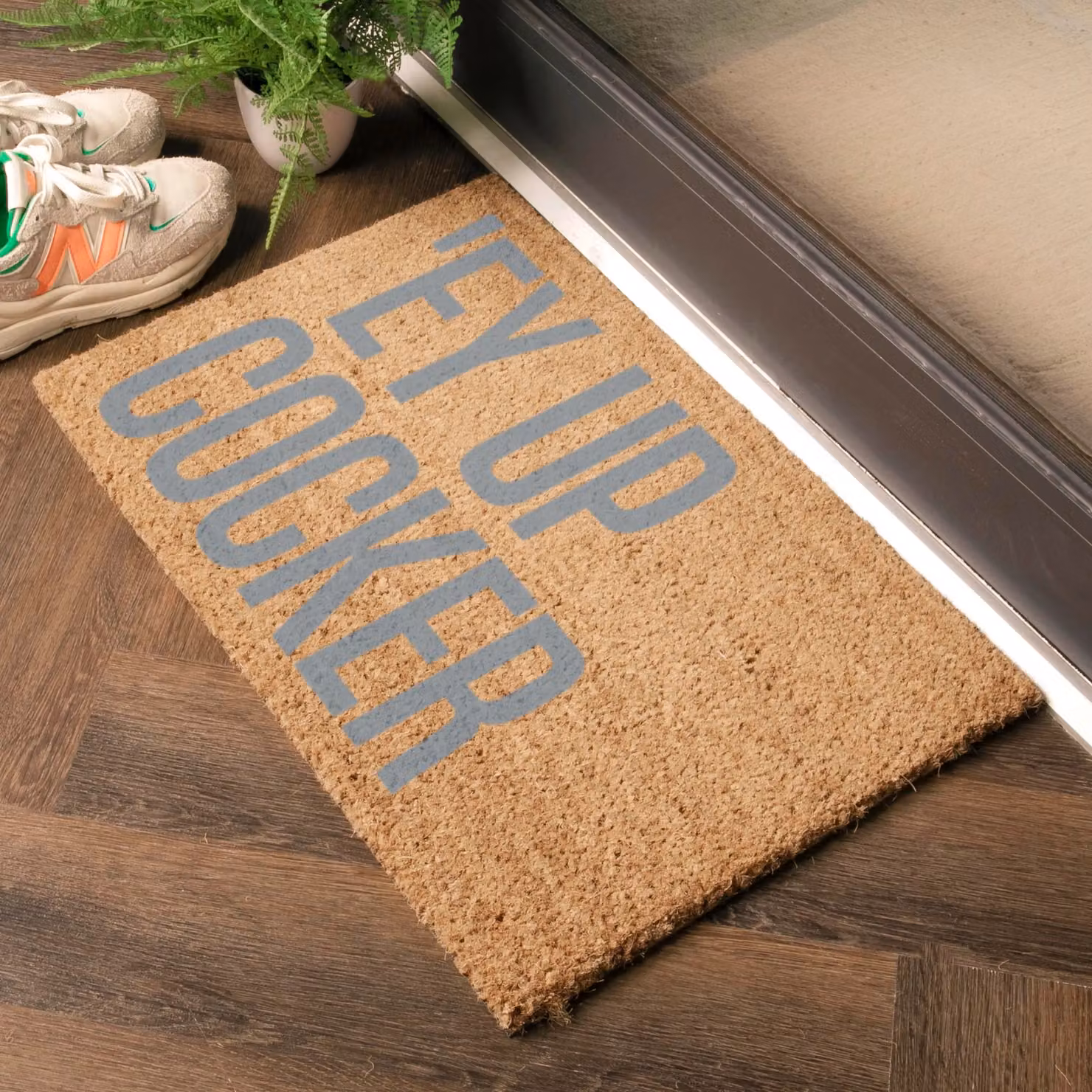 Artsy Mats Grey Ey Up Cocker Spaniel Coir Doormat W/D: 60 x 40 cm – 2