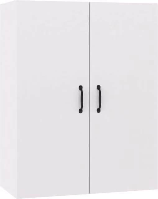 Berkfield Home White Hanging Cabinet in Engineered Wood W/D/H: 69.5 x 34 x 90 cm