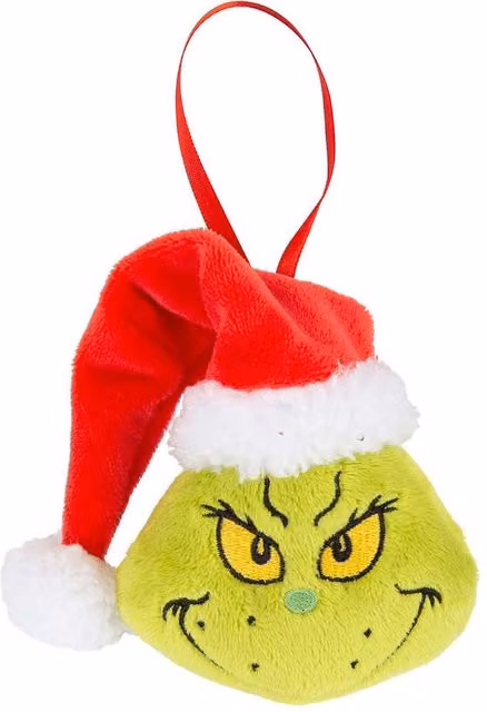 VFM e-Store Grinch Christmas Tree Hanging Ornament, Green, W: 10 cm, H: 8 cm