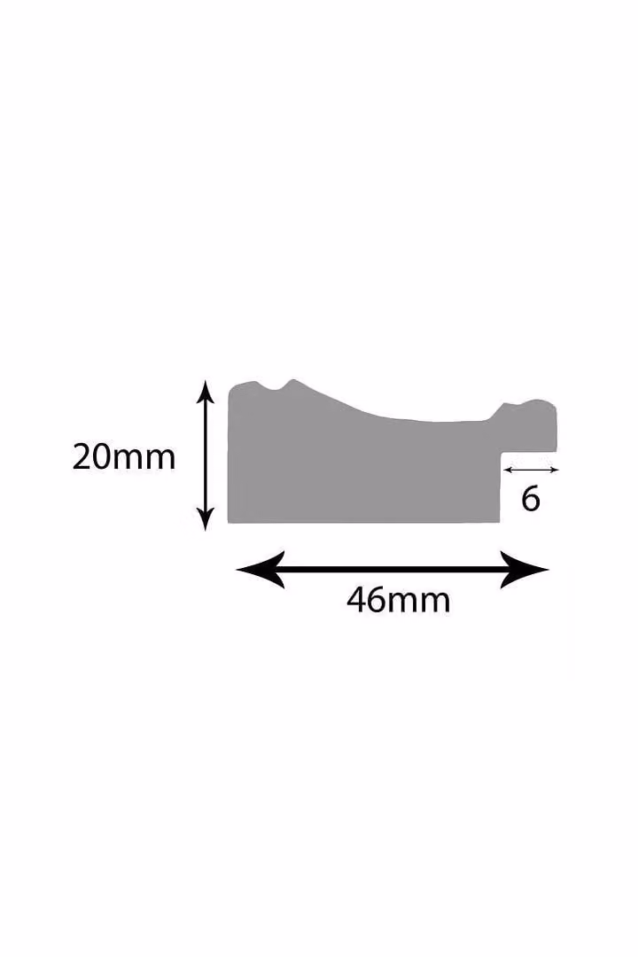 Frames & Mirrors 4U Scandi Single Rectangular Photo Frame in Black, Crackle Gold and White, 25.4 x 25.4 cm