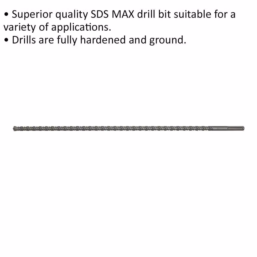Loops SDS Max Masonry Drill Bit, Silver, Diameter: 16 mm, Length: 920 mm – 2