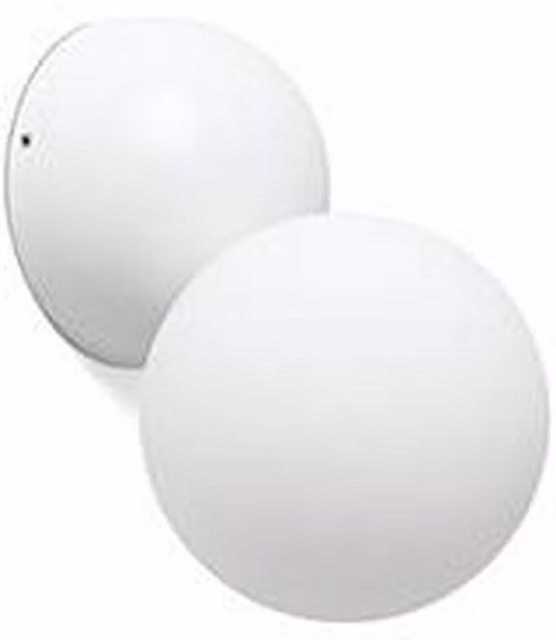 Faro Joy LED Wall Lamp with Transparent Glass Sphere in Black