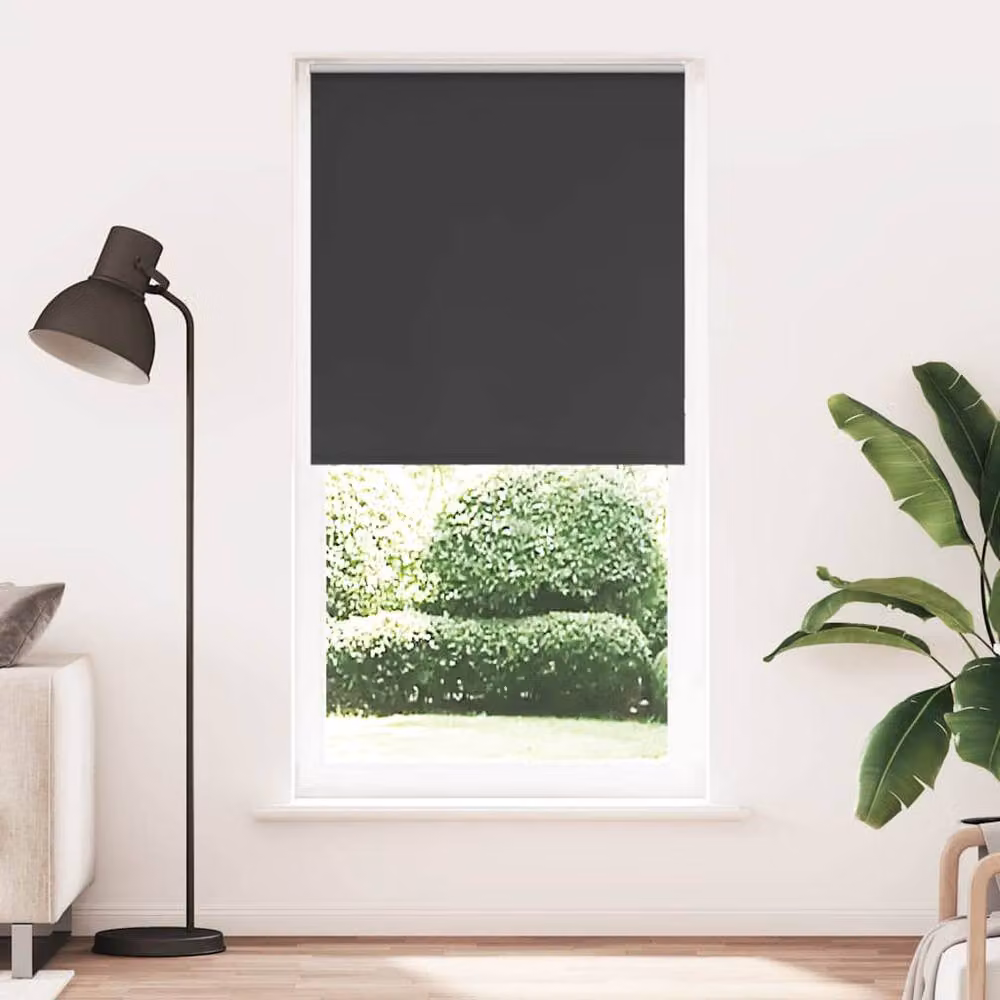 Berkfield Home Blackout Roller Blind in Black, Polyester, W: 95 cm, H: 210 cm – 2