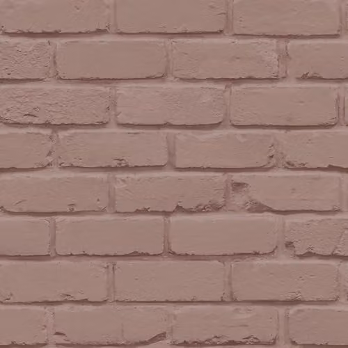 Fine Decor Pink Geometric Painted Brick Wallpaper, Washable Paper Roll