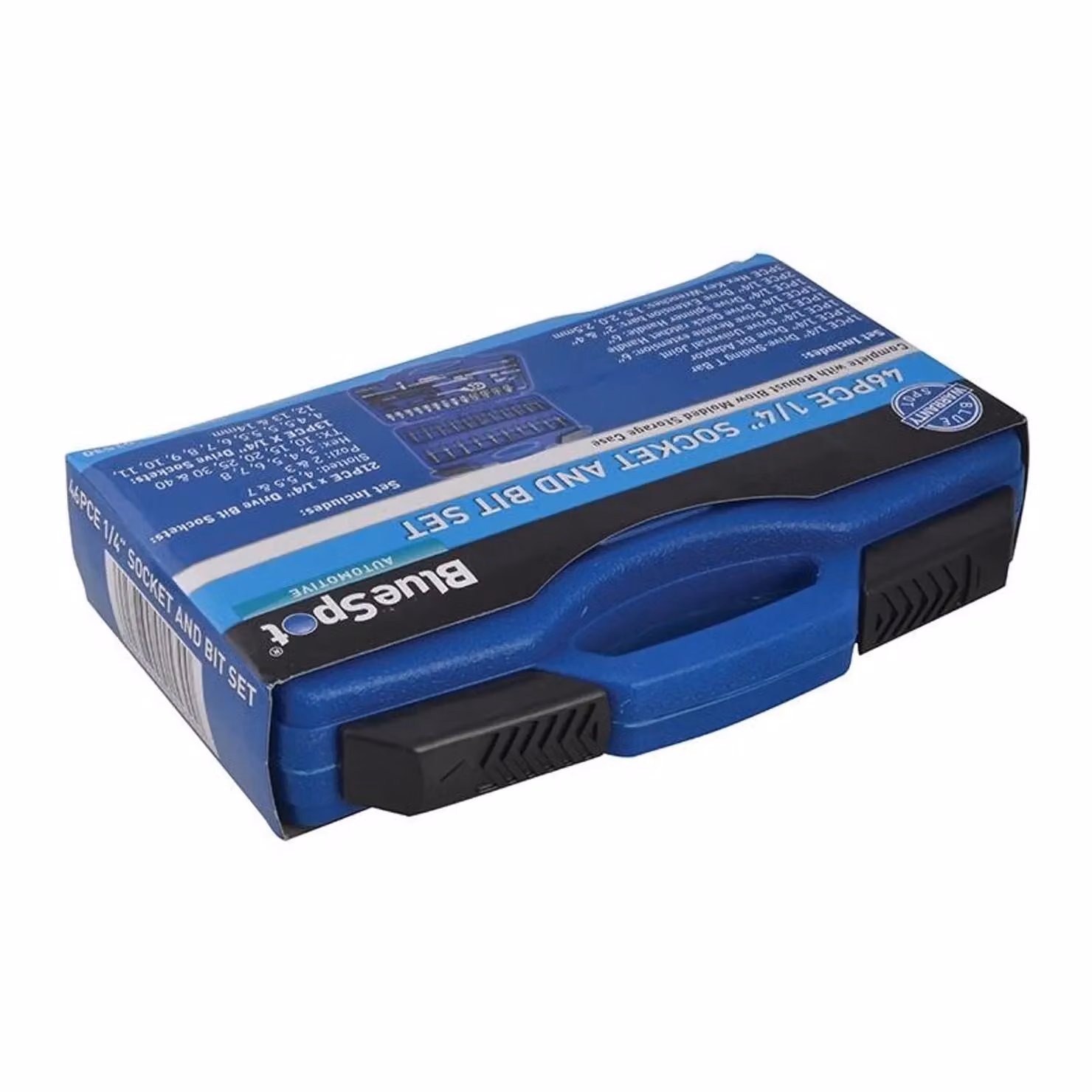 Bluespot Tools 46 Piece 1/4in Square Drive Socket and Bit Set in Blue and Multicolour – 2