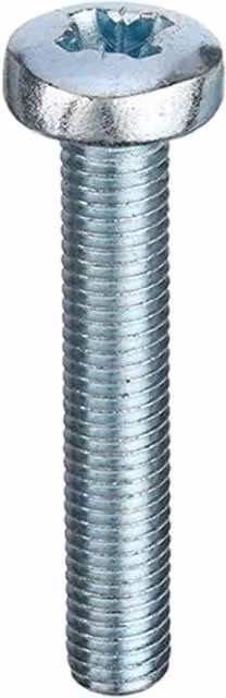 Unifix Pozidriv Pan Head Machine Screws DIN 7985Z, Silver, M5 x 6 mm