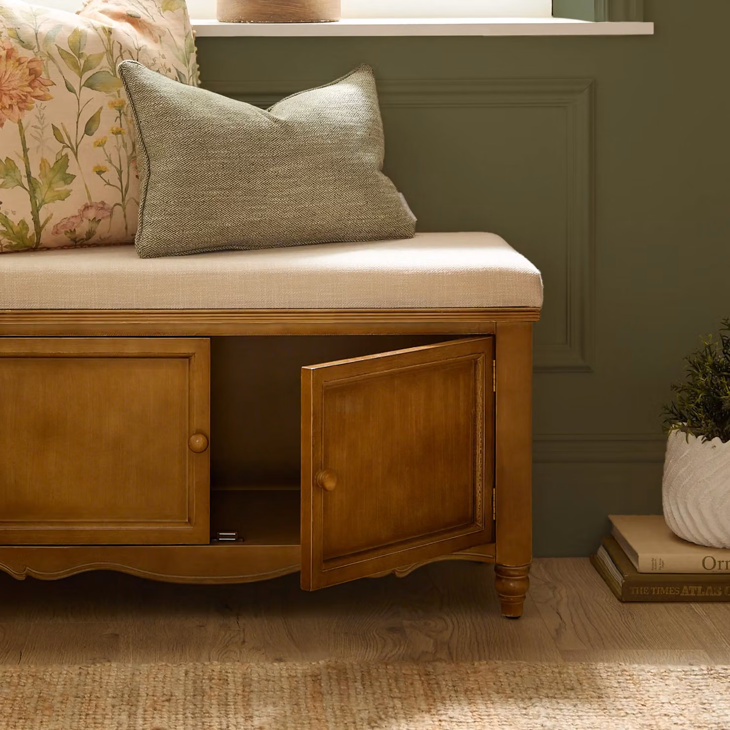 Voyage Maison Rosalie Wooden Bench in Beige – 2