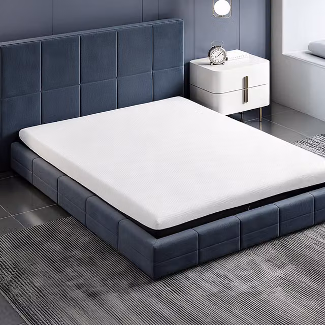 Livingandhome Supportive Gel Foam Sleeping Mattress with Removable Cover, White, W/D/H: 90 x 190 cm