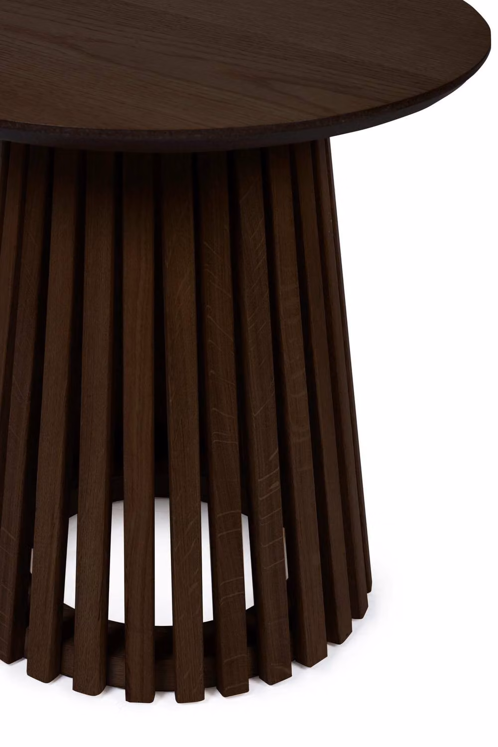 Julian Bowen Ollie Round Wood Side Table in Brown – 4